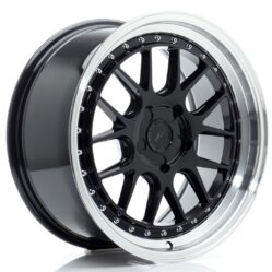 JR Wheels JR40 18x8,5 ET15-35 5H BLANK Gloss Black w/ Machined Lip