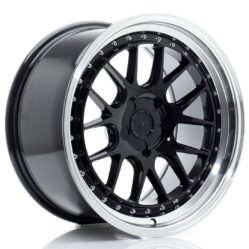 JR Wheels JR40 18x9,5 ET15-35 5H BLANK Gloss Black w/ Machined Lip