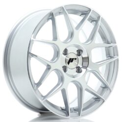 JR Wheels JR18 17x7 ET40 4x100 Silver Machined Face