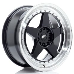 JR Wheels JR6 18x8,5 ET22 5x114,3/120 Gloss Black w/ Machined Lip