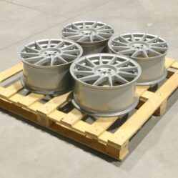 Set of JR22 17x8 ET35 4x100 Gloss Silver