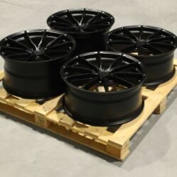 Set of JR37 20x8,5 ET35 + 20x10 ET45 5x114,3 Matt Black