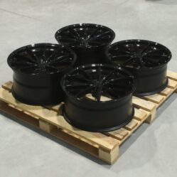 Set of JR37 20x9 ET32 + 20x10 ET45 5x112 Gloss Black