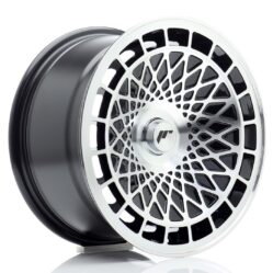 JR Wheels JR14 15x8 ET15-25 BLANK Gloss Black Machined Face