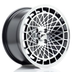 JR Wheels JR14 15x8 ET25 4x100 Gloss Black Machined Face