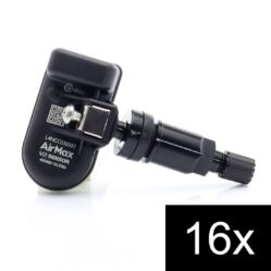 Set of 16pcs AirMax TPMS V2 Sensor 315+433MHz Metal Black
