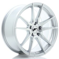 JR Wheels JR21 18x8 ET40 5x112 Silver Machined Face