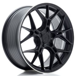JR Wheels JR51 18x8 ET20-45 5H BLANK Satin Black w/ Machined Lip