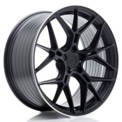 JR Wheels JR51 20x10 ET20-45 5H BLANK Satin Black w/ Machined Lip